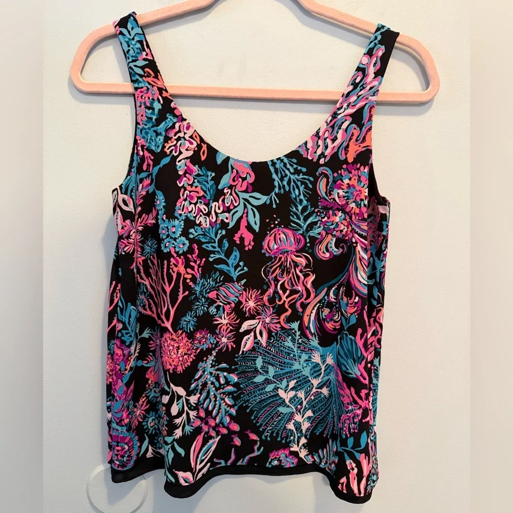 Lilly Pulitzer Florin Reversible Tank Top XXS Preppy Resortwear - Picture 3 of 6
